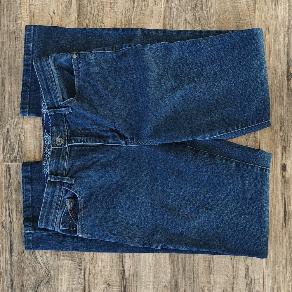 EUC Embellished and Embroidered jeans